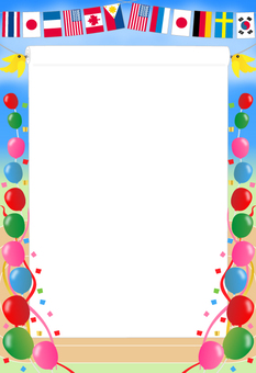 Illustration, JPG and AI Illustration, 운동회, 국기, 득점, JPG and AI