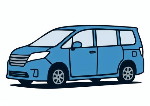 ワゴン車のシンプルなイラスト ワゴン車,ミニバン,バン,高級車,低燃費,実用車,ワンボックス,ワンボックスカー,街乗り,ボックスタイプのイラスト素材