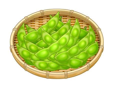 枝豆 枝豆,緑,おつまみ,大豆,食事,食料,食品,おいしい,キレイ,鮮やかのイラスト素材