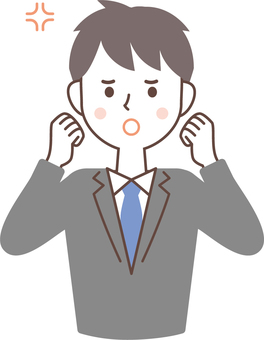 화가 나 주먹을 쥐고 정장 남자, 화, 주먹, 좌절, JPG, PNG 및 AI