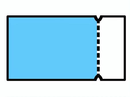 チケット　クーポン券　青 チケット,クーポン券,入場券,割引券,優待券,金券,アイコン,コンサート,ライブ,遊園地のイラスト素材