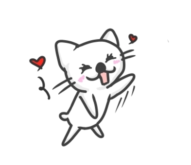 喜猫 喜猫 可愛い,猫,白猫のイラスト素材