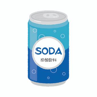 ソーダの缶ジュース 缶ジュース,炭酸飲料,ジュース,ソフトドリンク,飲み物,ソーダのイラスト素材