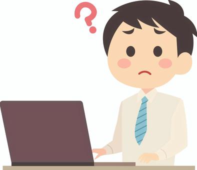 パソコンで仕事をする会社員04
