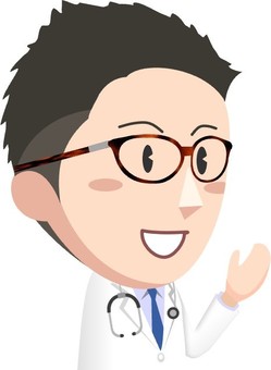 Illustration, a doctor, white, male, 