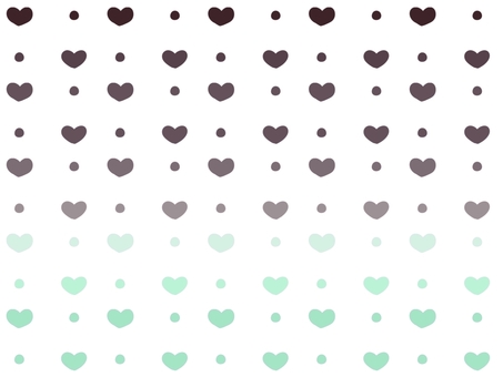 Mint chocolate color heart background material, , JPG and PNG