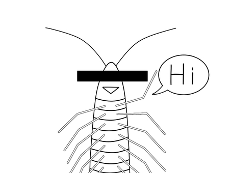 嫌いなあいつ ゲジゲジ 色なし 嫌いなあいつ ゲジゲジ 色なし ゲジゲジ,害虫,虫,シンプル,手描き,多足,触角,目線,気持ち悪い,苦手のイラスト素材