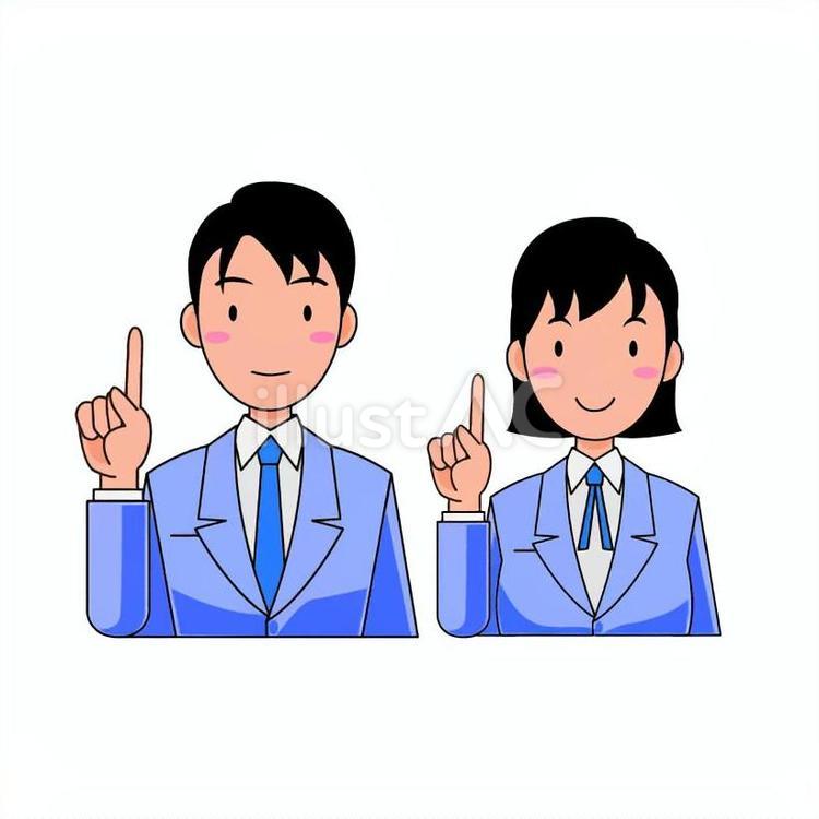 スーツの男性・女性 スーツ,男性,女性のイラスト素材