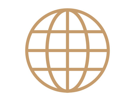 地球マーク（グローバルのアイコン） 地球,グローバル,アイコン,ネットワーク,イメージ,世界,インターネット,通信,デザイン,オンラインのイラスト素材