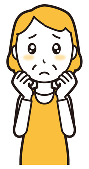  エプロンおばちゃん(黄)-204-バスト