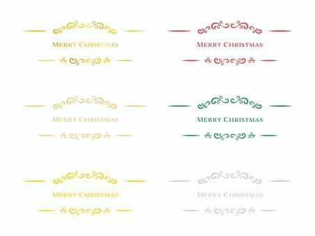 メリークリスマスの文字とフレームのセット クリスマス,フレーム,メリークリスマス,文字,枠,飾り枠,装飾,クリスマス素材,クリスマスイラスト,見出しのイラスト素材