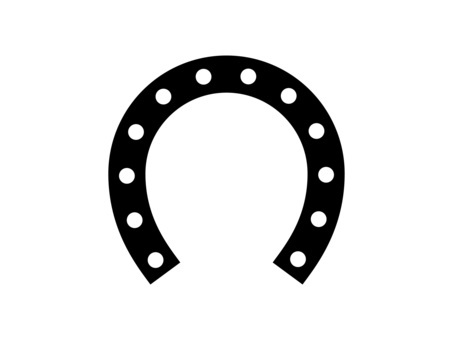 蹄鉄 アイコン,蹄鉄,フレーム,年賀状,年賀状素材,ベタ塗り,かわいい,馬,うま年,馬年のイラスト素材