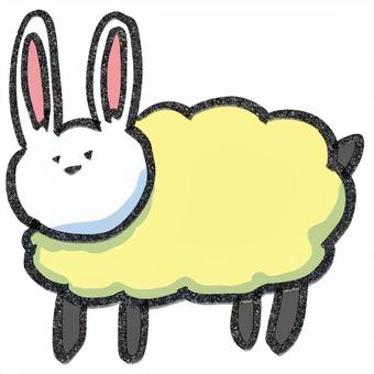 sheep rabbit, ein kaninchen, schaf, tier, JPG and PNG