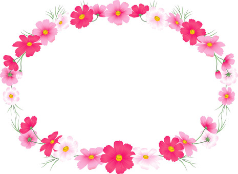 Cosmos frame 05, cosmo, autunno, fiore, JPG, PNG and AI