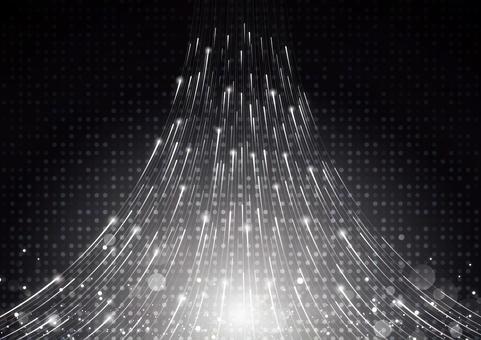スタイリッシュなデータ通信のイメージ素材 スタイリッシュなデータ通信のイメージ素材 デジタル,サイバー,ライン,ファイバー,光,パーティクル,ドット,テクノロジー,スタイリッシュ,背景のイラスト素材