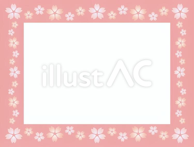 桜フレーム 桜,フレーム,春のイラスト素材