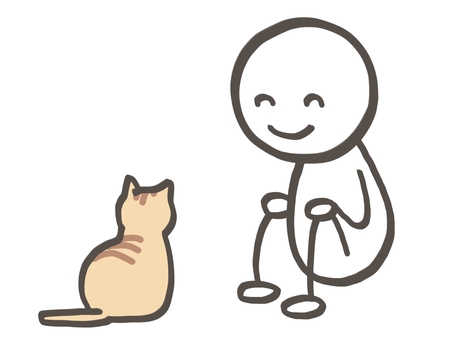 Illustration, stick figures, people, tea tiger, 