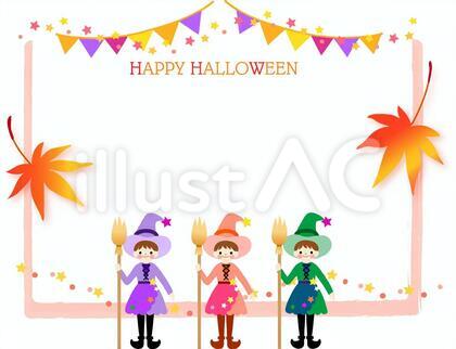 ハロウィンのフレーム