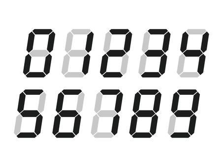 digital numbers, liczba, odliczanie, tekst, JPG and PNG