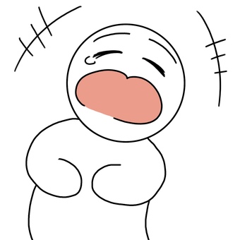 腹を抱えて爆笑する人 人,爆笑,笑う,棒人間,シンプルのイラスト素材