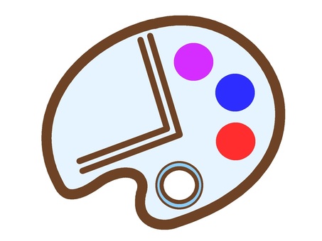 3 色油漆調色板圖標 4, JPG 和 PNG 3 色油漆調色板圖標 4, 油漆, 棘爪, 顏色, JPG 和 PNG