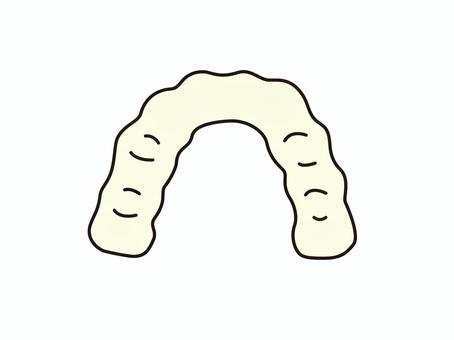 マウスピース マウスピース,歯医者,歯,歯ぎしり,噛み合わせ,歯科矯正,シンプル,イラスト,素材のイラスト素材
