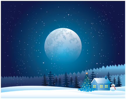 冬の雪国背景 冬,雪,林,冬季,クリスマス,森林,植物,12月,クリスマスイブ,森のイラスト素材