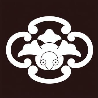 家紋 雀 家紋 雀 家紋,紋,紋章,雀,動物紋,文様,紋様,家系,血すじ,血統のイラスト素材