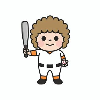 野球のバットとボールを持ったこども1 野球,バット,ボール,ユニフォーム,試合,練習,スポーツ,チーム,打者,バッティングのイラスト素材