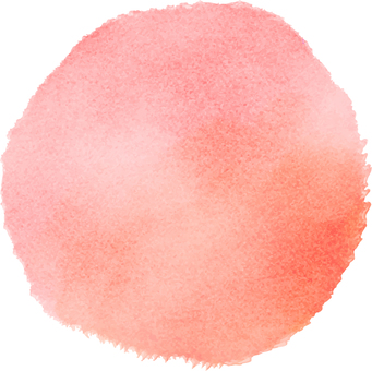 Rough gradation watercolor round frame orange, frame, frame, decoration, JPG, PNG and AI