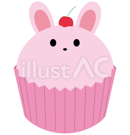 うさぎのカップケーキ