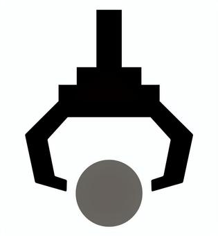 ゲームプレイシルエット ゲームプレイシルエット アーム,クレーンゲーム,景品,カプセル,狙う,ポップ,シンプル,楽しい,遊ぶ,つかむのイラスト素材