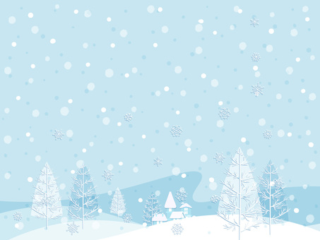 雪が降る冬の背景 冬,背景,壁紙,風景,雪,カード,12月,1月,青,寒中見舞いのイラスト素材