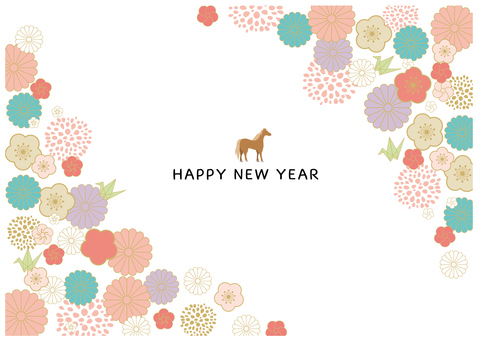 午年の背景素材