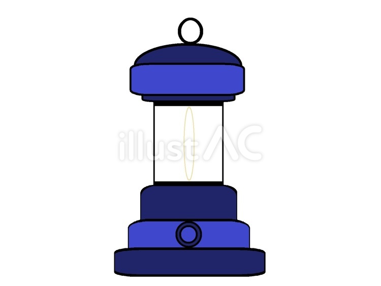 防災用品　LEDランタン　青色 防災,用品,ledのイラスト素材