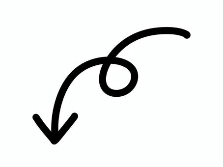黒色の矢印8 矢印,やじるし,矢じるし,手書き,線画,ライン,アイコン,セット,プレゼン,資料のイラスト素材