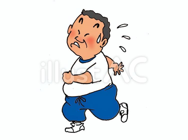 大人の運動会 大人,運動会,汗のイラスト素材