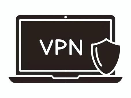 セキュリティ対策にVPN接続のアイコン vpn,セキュリティ,データ保護,インターネット,プライバシー,ネットワーク,安全,暗号化,匿名化,リモートワークのイラスト素材