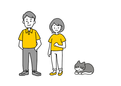 插图, 设置, 女子, 男人, 