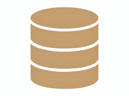 データベースアイコン（サーバーのマーク） データベース,サーバー,アイコン,ストレージ,シルエット,サーバ,データセンター,マーク,ピクトグラム,コンピューターのイラスト素材