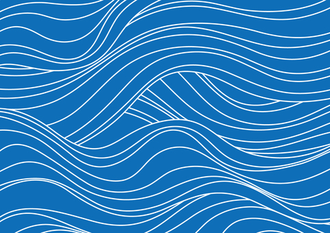 和風の荒々しい海のイメージ素材 和風,曲線,ライン,海,波,青色,背景のイラスト素材