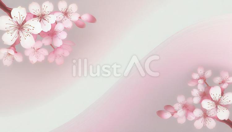 桜のある背景 背景,桜,花のイラスト素材