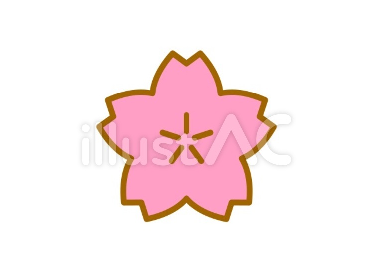桜の花　紅 桜,花,植物のイラスト素材