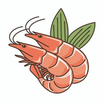 Simmered shrimp, , JPG, PNG and AI