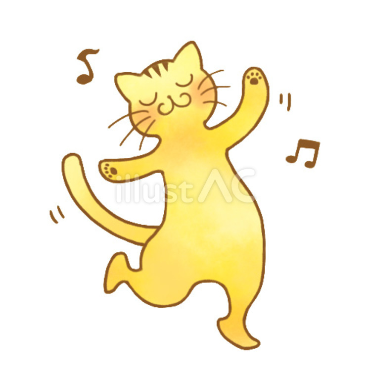 ごきげんな猫さん 猫,かわいい,ごきげんのイラスト素材