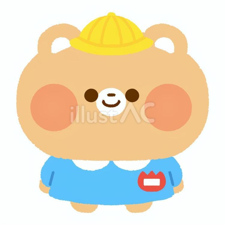 くま（幼稚園児） くま,幼稚園,園児のイラスト素材