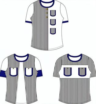 レディースTシャツのデザイン画3案セット ファッション,レディース,tシャツ,おしゃれ,可愛い,エレガンス,スポーティー,セットのイラスト素材