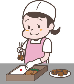 Stuff for serving lunch box, JPG, PNG and AI Stuff for serving lunch box, lunch box staff, to pay, white base, JPG, PNG and AI