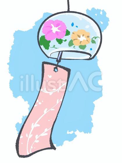 風鈴のイラスト