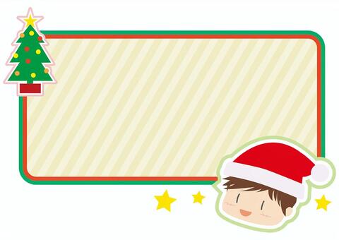 Child's Santa Claus (boy), santa claus, christmas, frame, JPG, PNG and AI